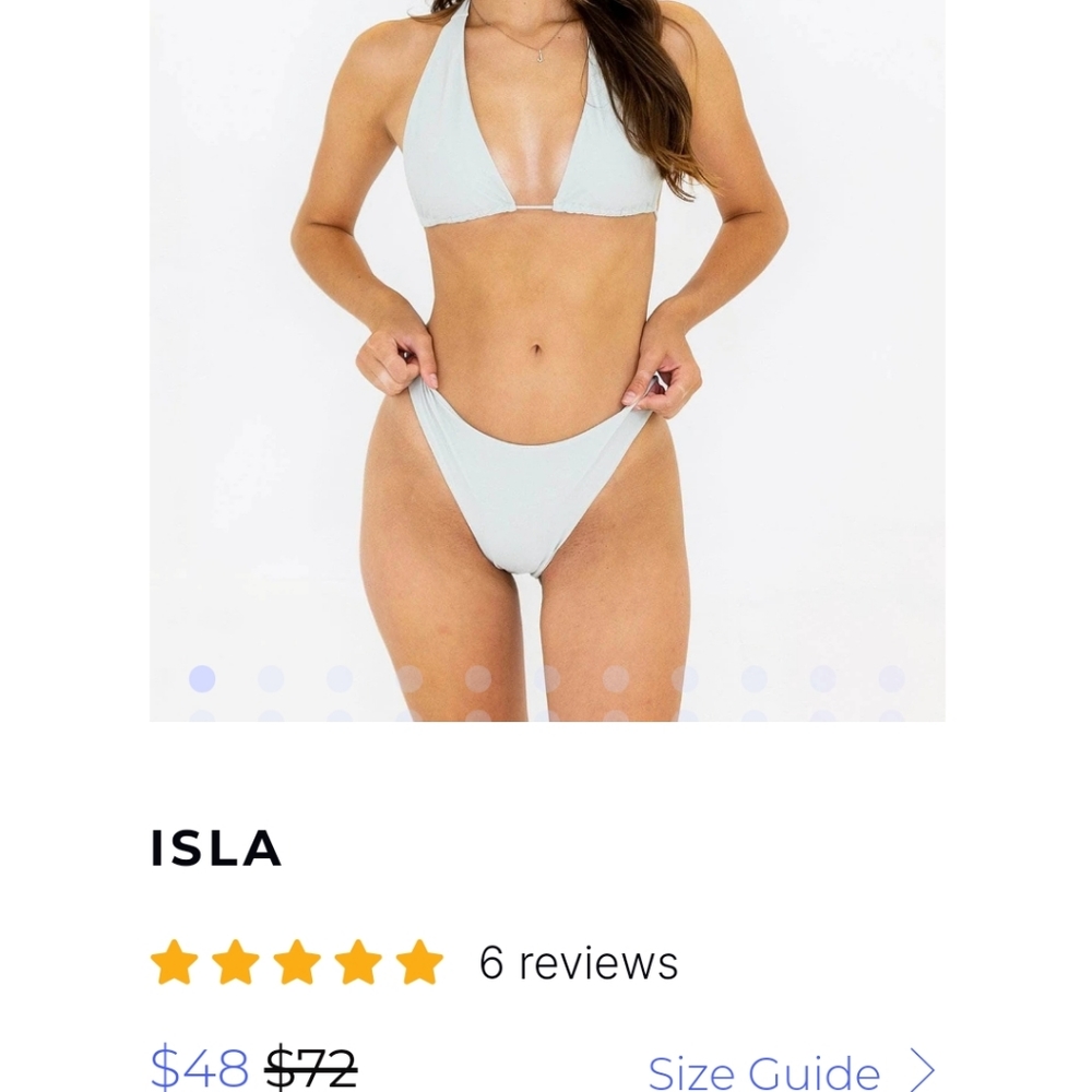 Aurelle sage green bikini